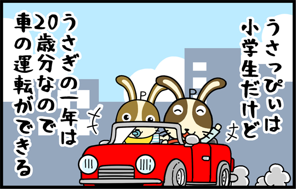 ドライブうさっぴぃ